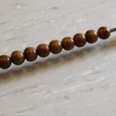 Boulier baby foot billes en bois foncé